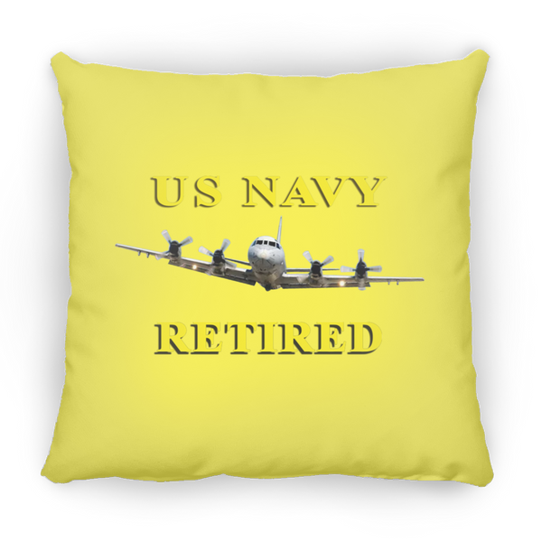 Navy Retired 1 Pillow - Small Square