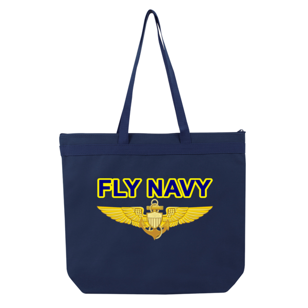 Fly Navy Aviator Melody Large Tote