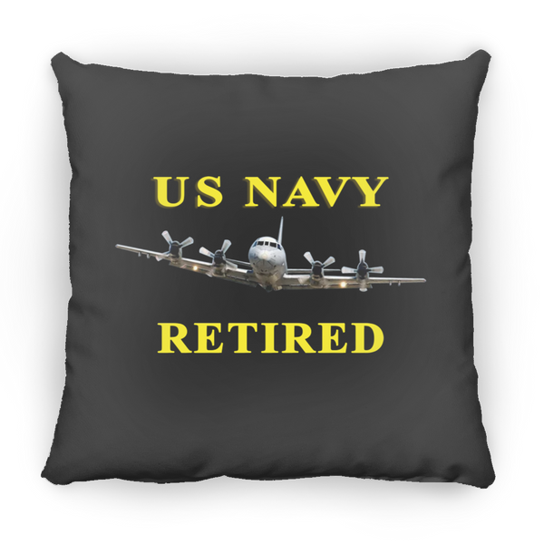 Navy Retired 1 Pillow - Small Square