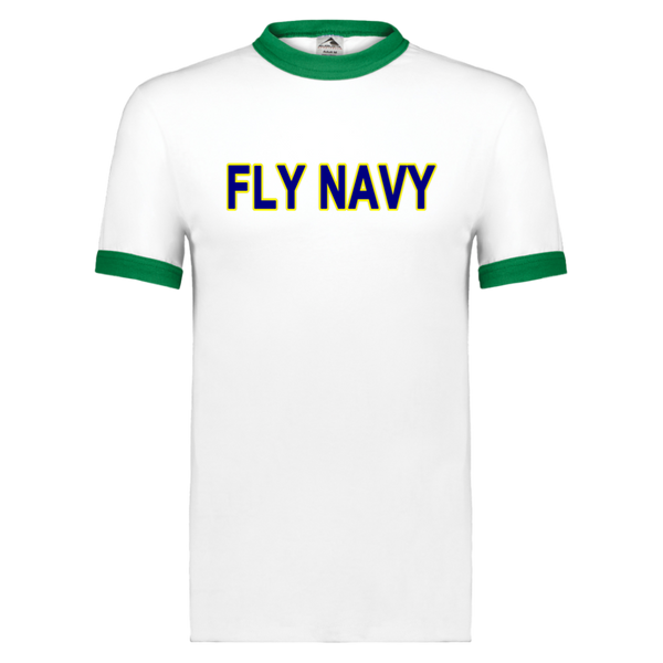 Fly Navy 2 Unisex Ringer Tee