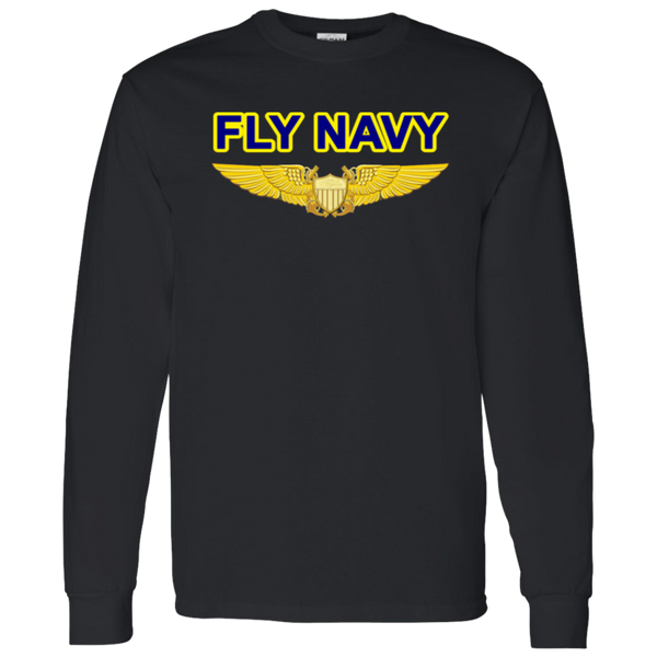 Fly Navy NFO LS Cotton T-Shirt