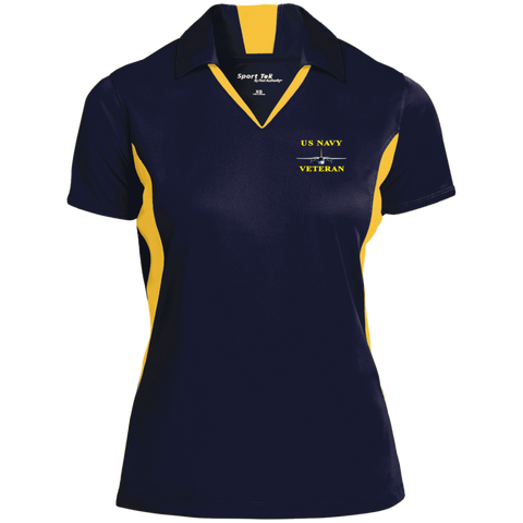 Navy Vet 3 Ladies' Colorblock Performance Polo