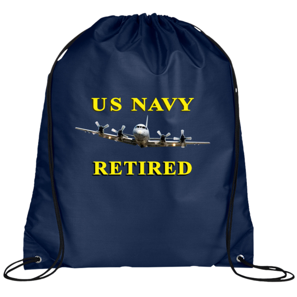 Navy Retired 1 Drawstring Cinch Backpack