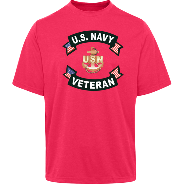 Navy Vet 1 Team 365 Heather T-Shirt