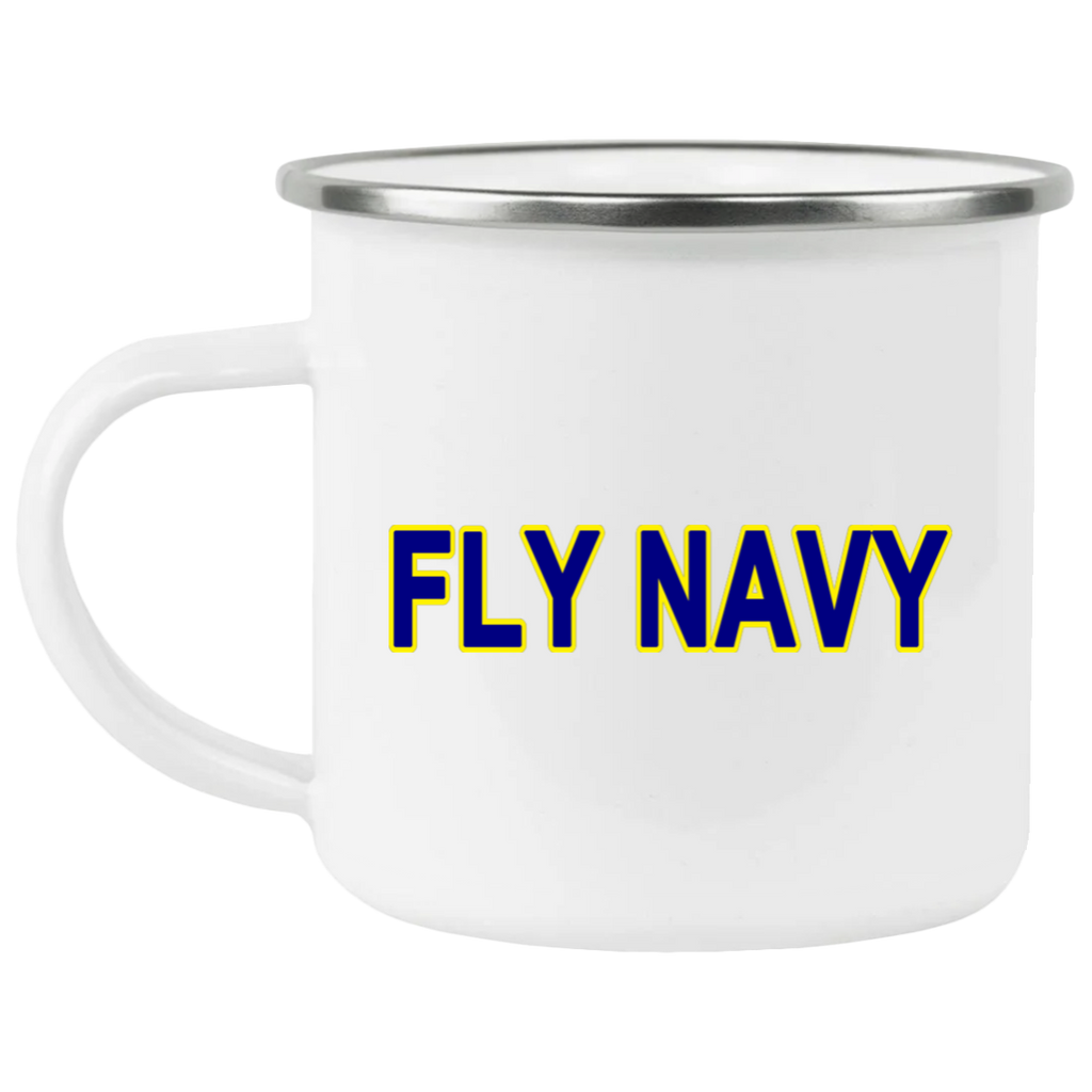 Fly Navy 2 Enamel Camping Mug