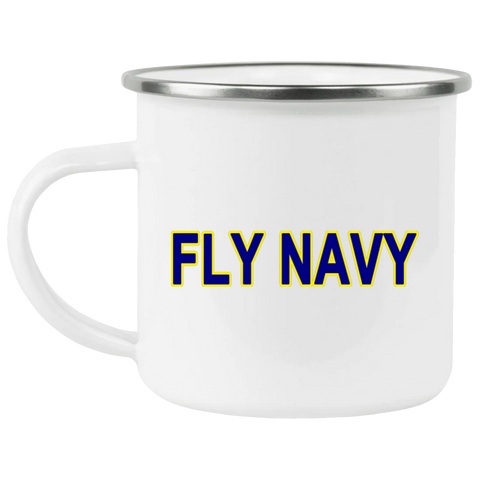 Fly Navy 2 Enamel Camping Mug