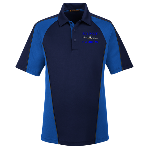 Fly Navy P-3 1 Harriton Colorblock Polo