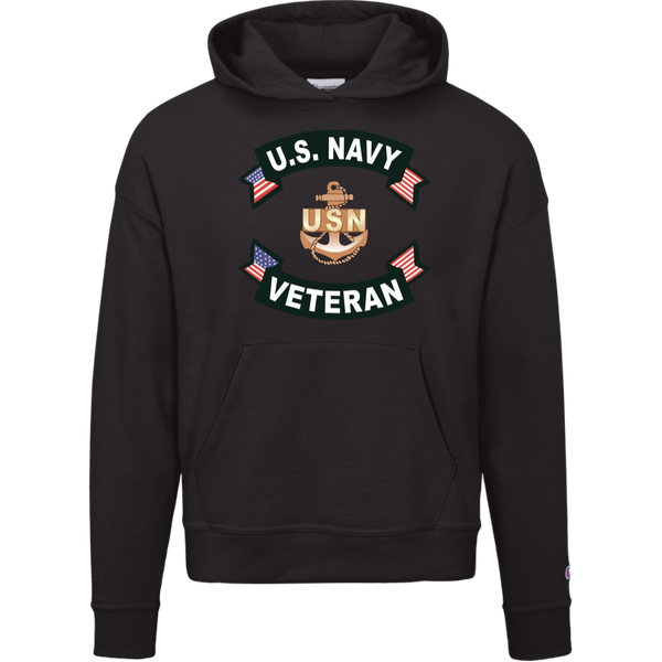 Navy Vet 1 Champion Ladies' Powerblend Hoodie