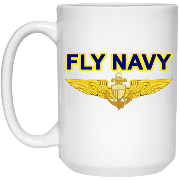 Fly Navy Aviator Mug - 15oz