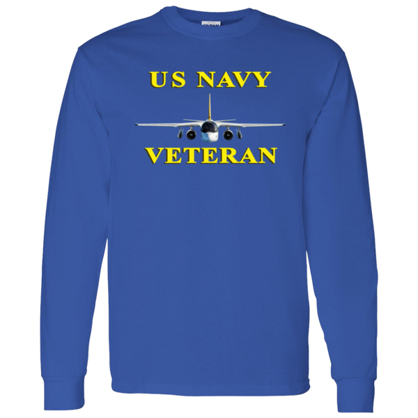 Navy Vet 3 LS Cotton T-Shirt