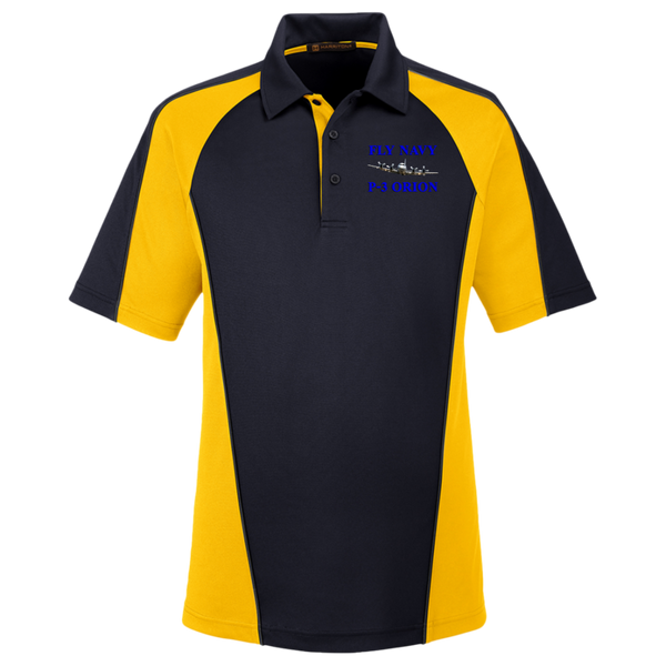 Fly Navy P-3 1 Harriton Colorblock Polo