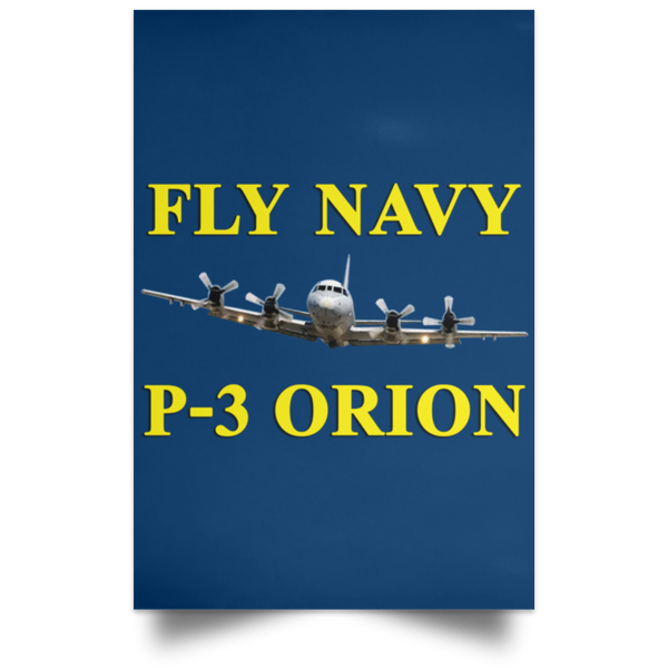 Fly Navy P-3 3 Poster - Portrait