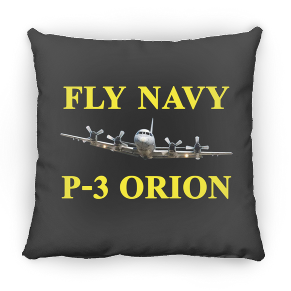 Fly Navy P-3 3 Pillow - Medium Square