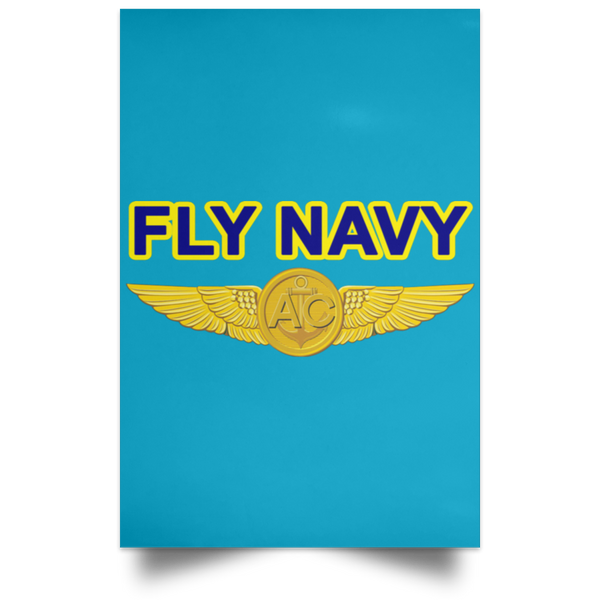 Fly Navy Aircrew Poster - Portrait