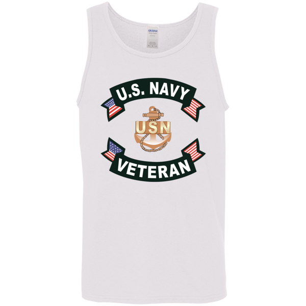 Navy Vet 1 Cotton Tank Top