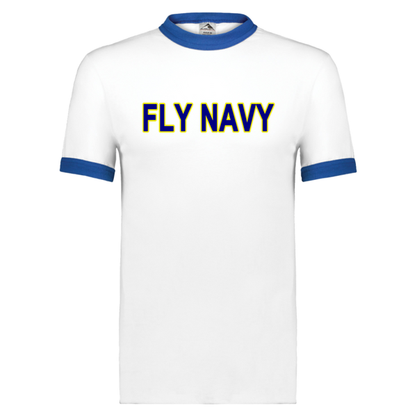 Fly Navy 2 Unisex Ringer Tee