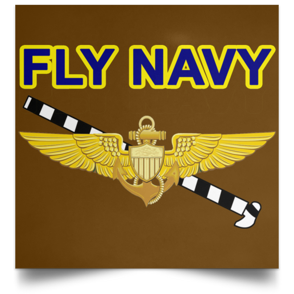 Fly Navy Tailhook 1 Poster - Square