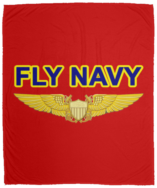 Fly Navy NFO Blanket - Cozy Plush Fleece 50x60