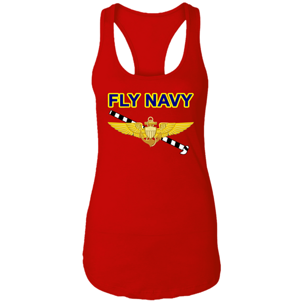 Fly Navy Tailhook 1 Ladies' Ideal Racerback Tank