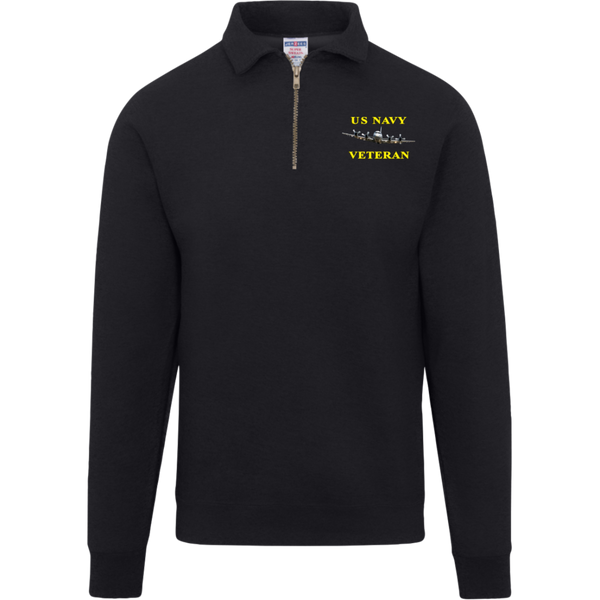 Navy Vet 2 Jerzees Fleece Quarter Zip Pullover