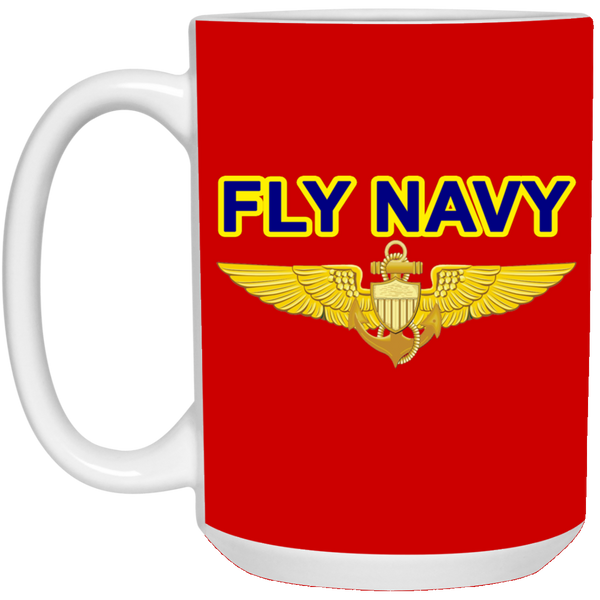 Fly Navy Aviator Mug - 15oz