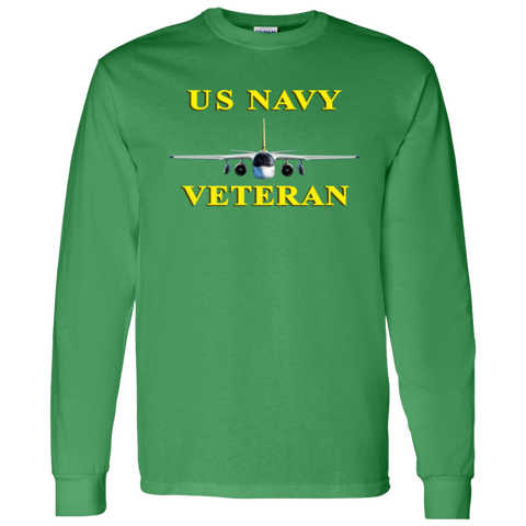 Navy Vet 3 LS Cotton T-Shirt