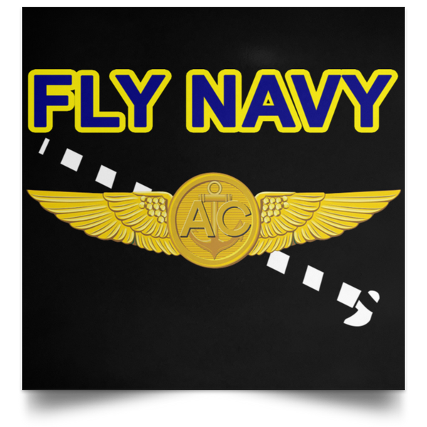 Fly Navy Tailhook 2 Poster - Square