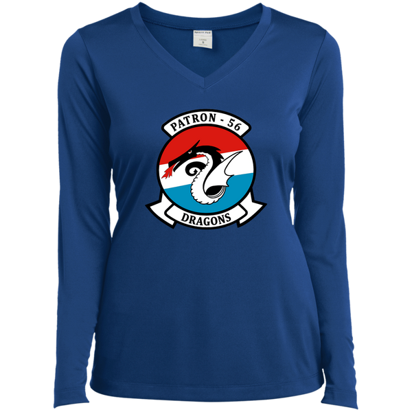 VP 56 1 Ladies’ LS Performance V-Neck Tee