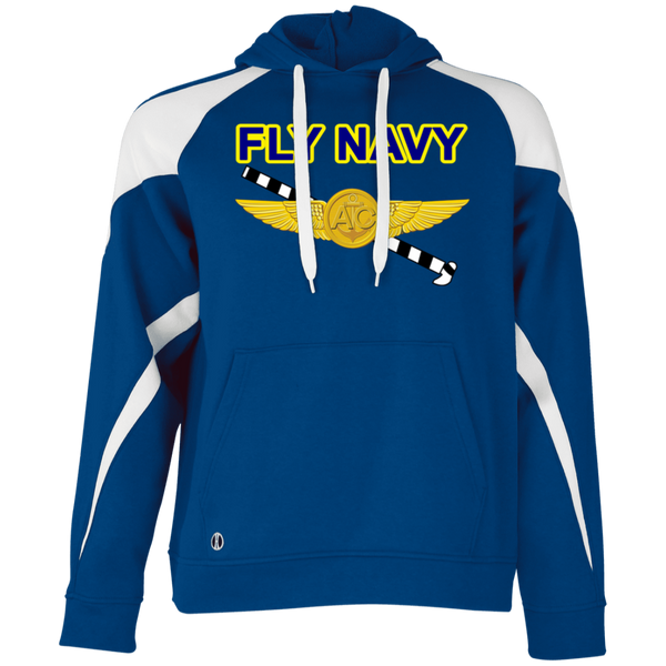 Fly Navy Tailhook 2 Athletic Colorblock Fleece Hoodie