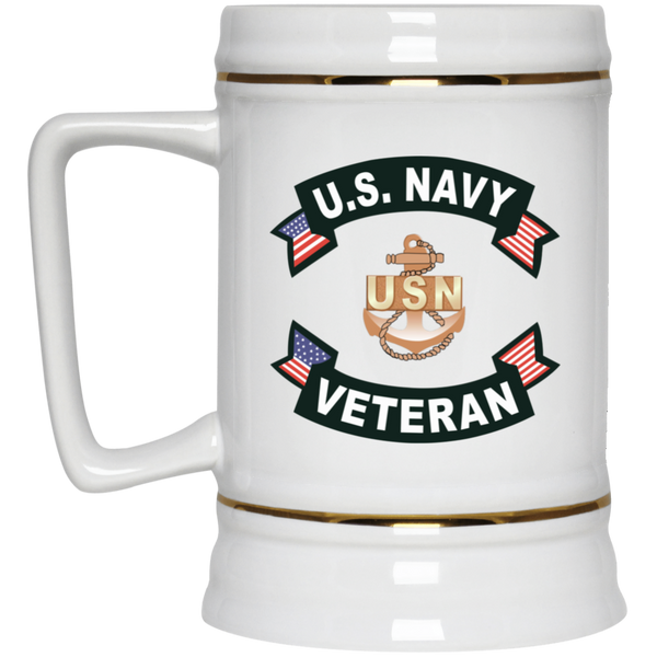 Navy Vet 1 Beer Stein - 22oz