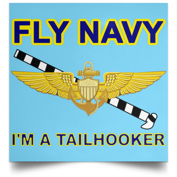 Fly Navy Tailhooker 1 Poster - Square