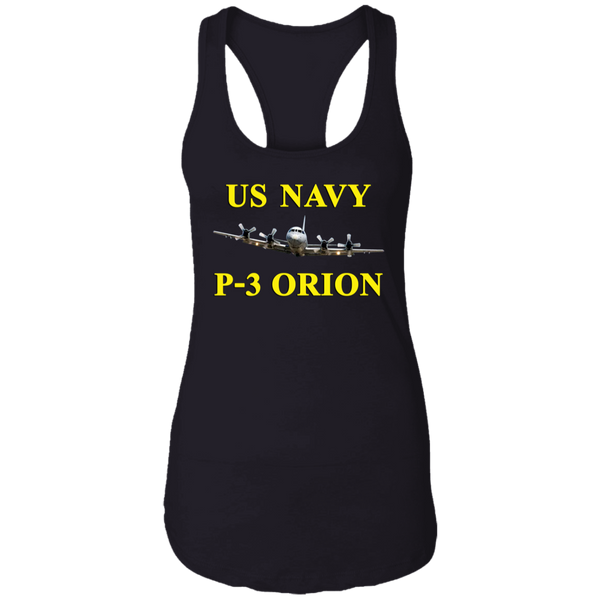 US Navy P-3 3 Ladies' Ideal Racerback Tank