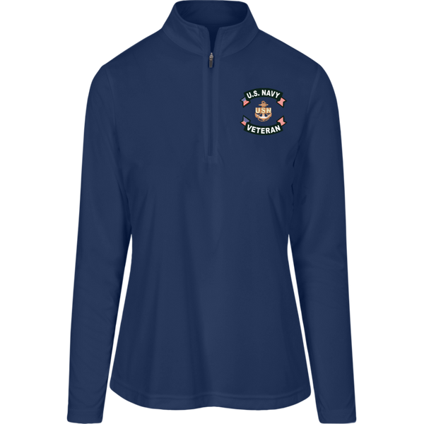 Navy Vet 1 Team 365 Ladies' Zone Quarter Zip