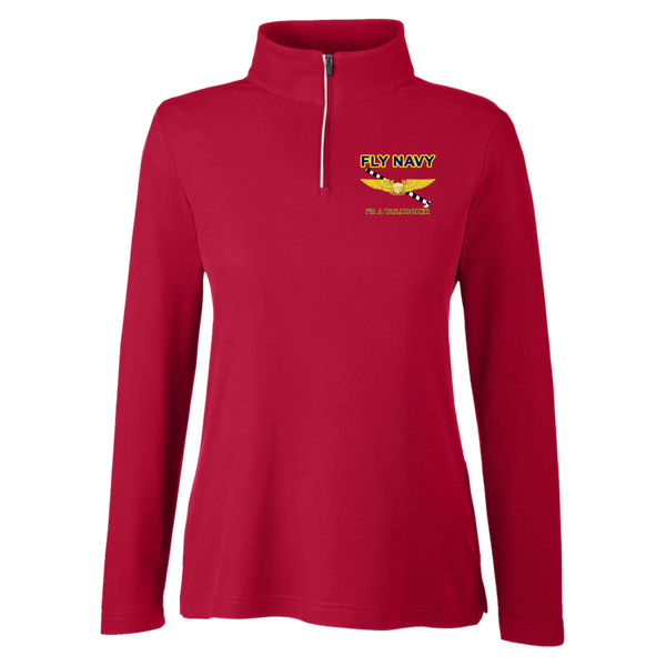 Fly Navy Tailhooker 3 Core 365 Ladies' Fusion Quarter Zip