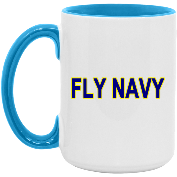 Fly Navy 2 Accent Mug - 15oz