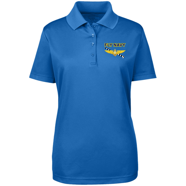 Fly Navy Tailhook 1 Core 365 Ladies' Origin Pique Polo