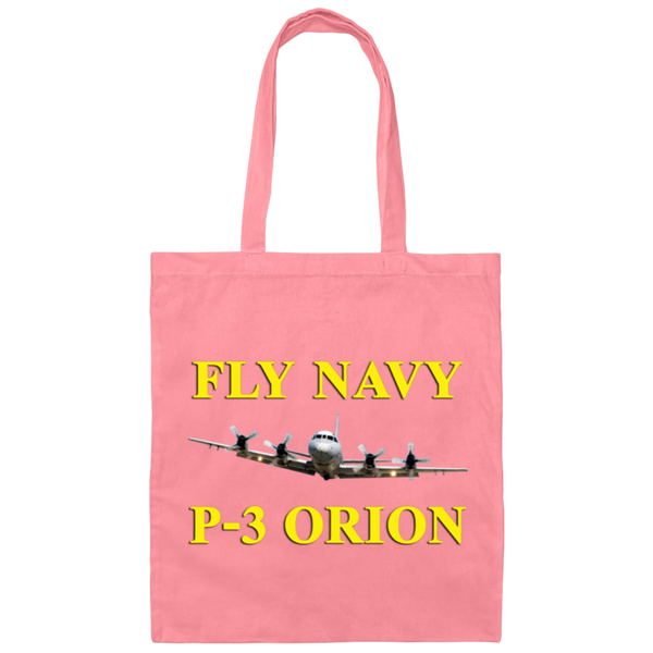 Fly Navy P-3 3 Canvas Tote Bag