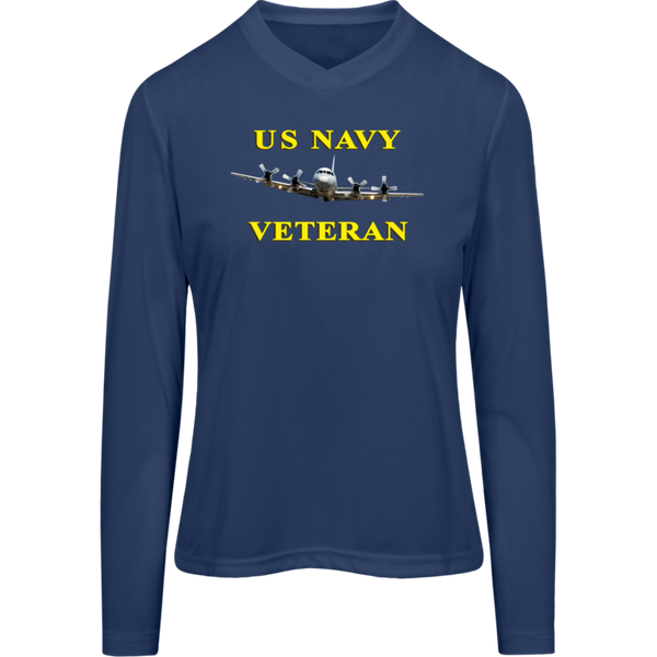 Navy Vet 2 Team 365 Ladies' Zone LS Tee