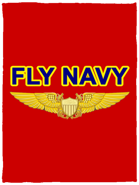 Fly Navy NFO Blanket - Cozy Plush Fleece 30x40