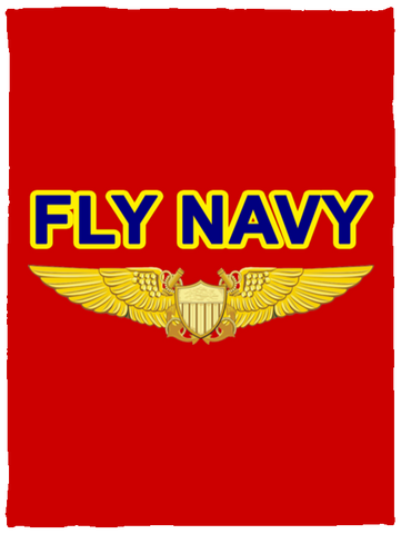 Fly Navy NFO Blanket - Cozy Plush Fleece 30x40