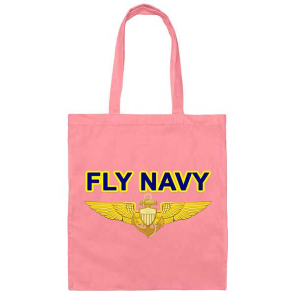 Fly Navy Aviator Canvas Tote Bag