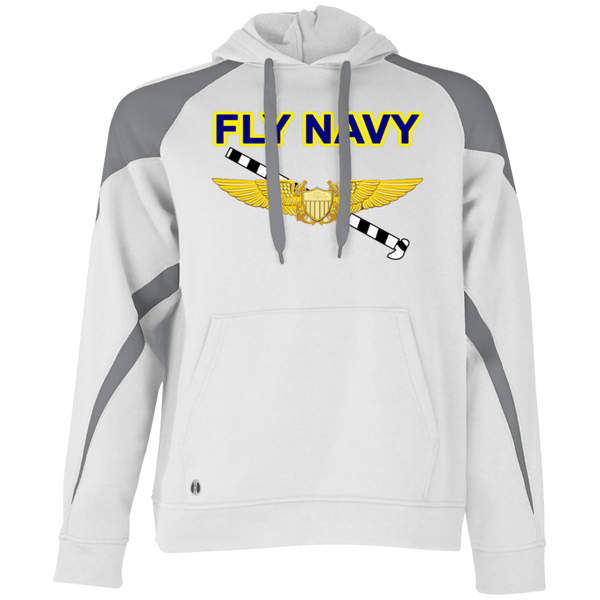 Fly Navy Tailhook 3 Athletic Colorblock Fleece Hoodie