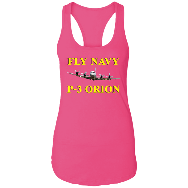 Fly Navy P-3 3 Ladies' Ideal Racerback Tank