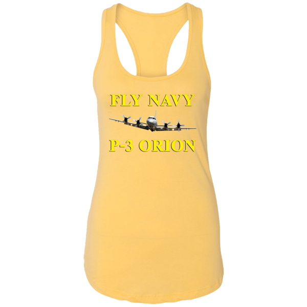 Fly Navy P-3 3 Ladies' Ideal Racerback Tank