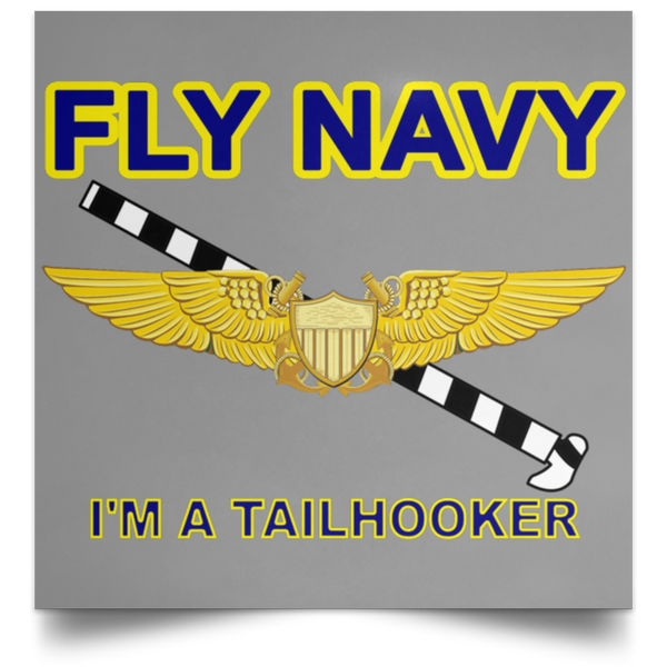 Fly Navy Tailhooker 3 Poster - Square