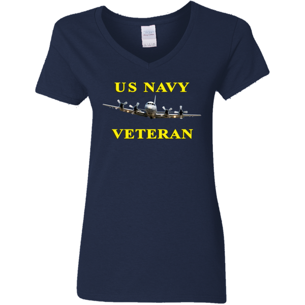 Navy Vet 2 Ladies' V-Neck T-Shirt