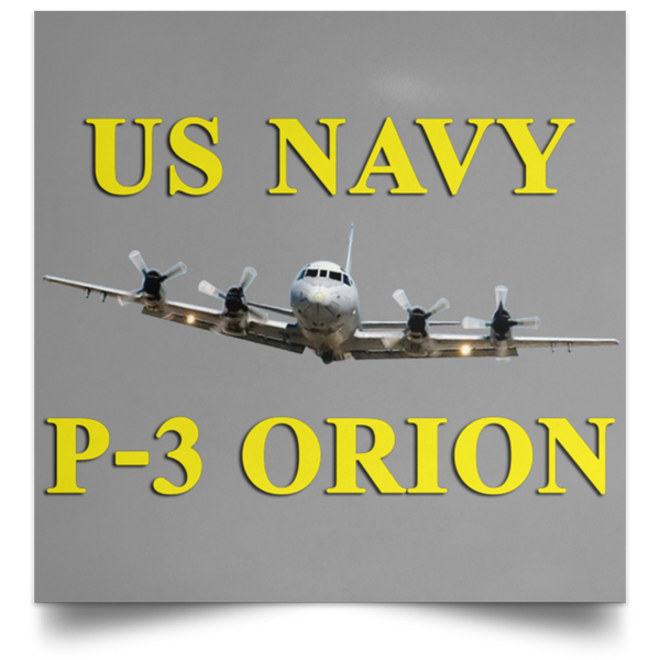 US Navy P-3 3 Poster - Square