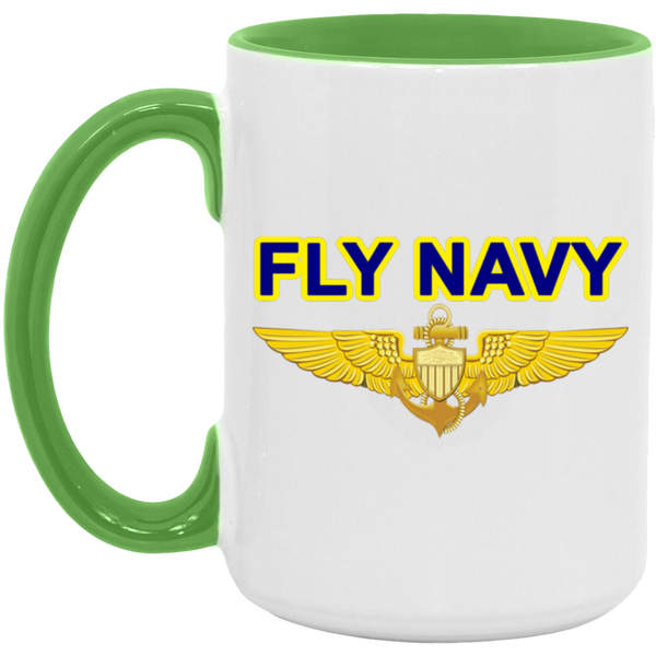 Fly Navy Aviator Accent Mug - 15oz