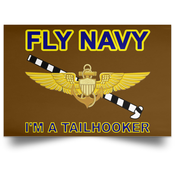 Fly Navy Tailhooker 1 Poster - Landscape