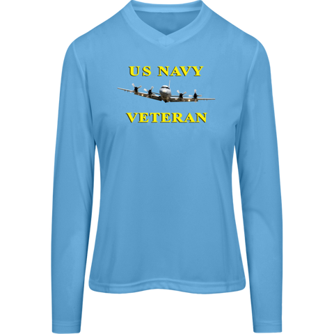 Navy Vet 2 Team 365 Ladies' Zone LS Tee